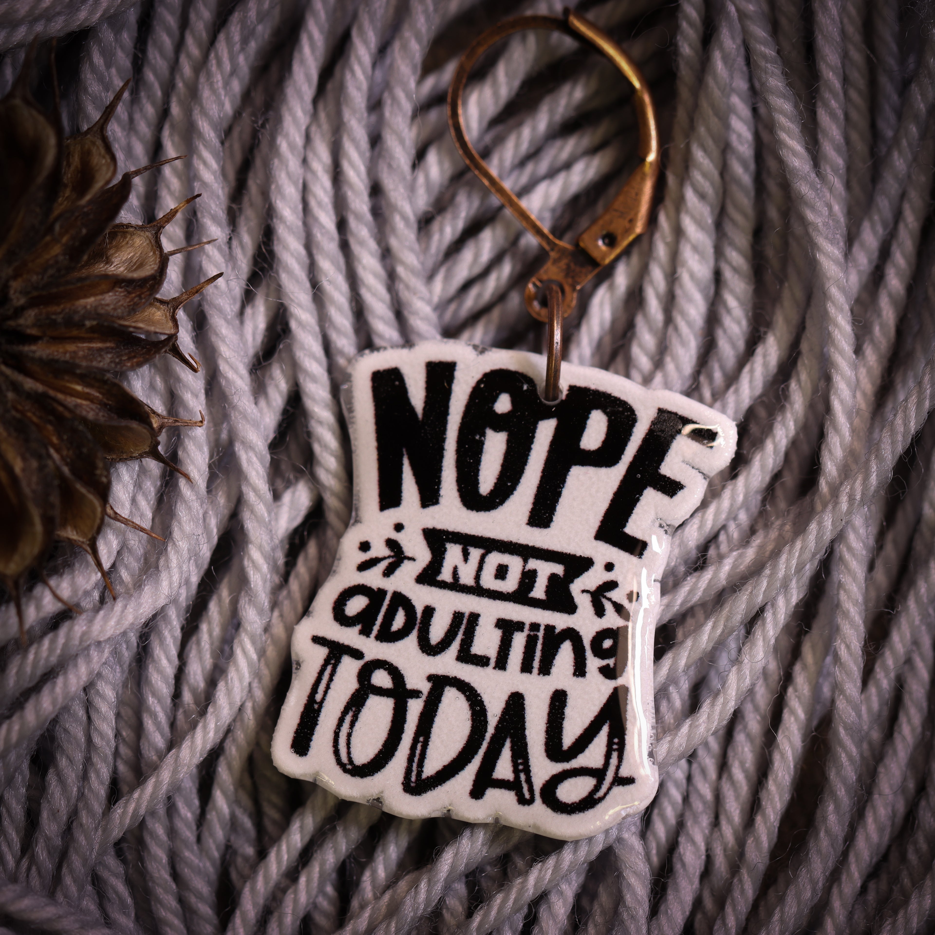 Not Adulting Today Stitch Marker