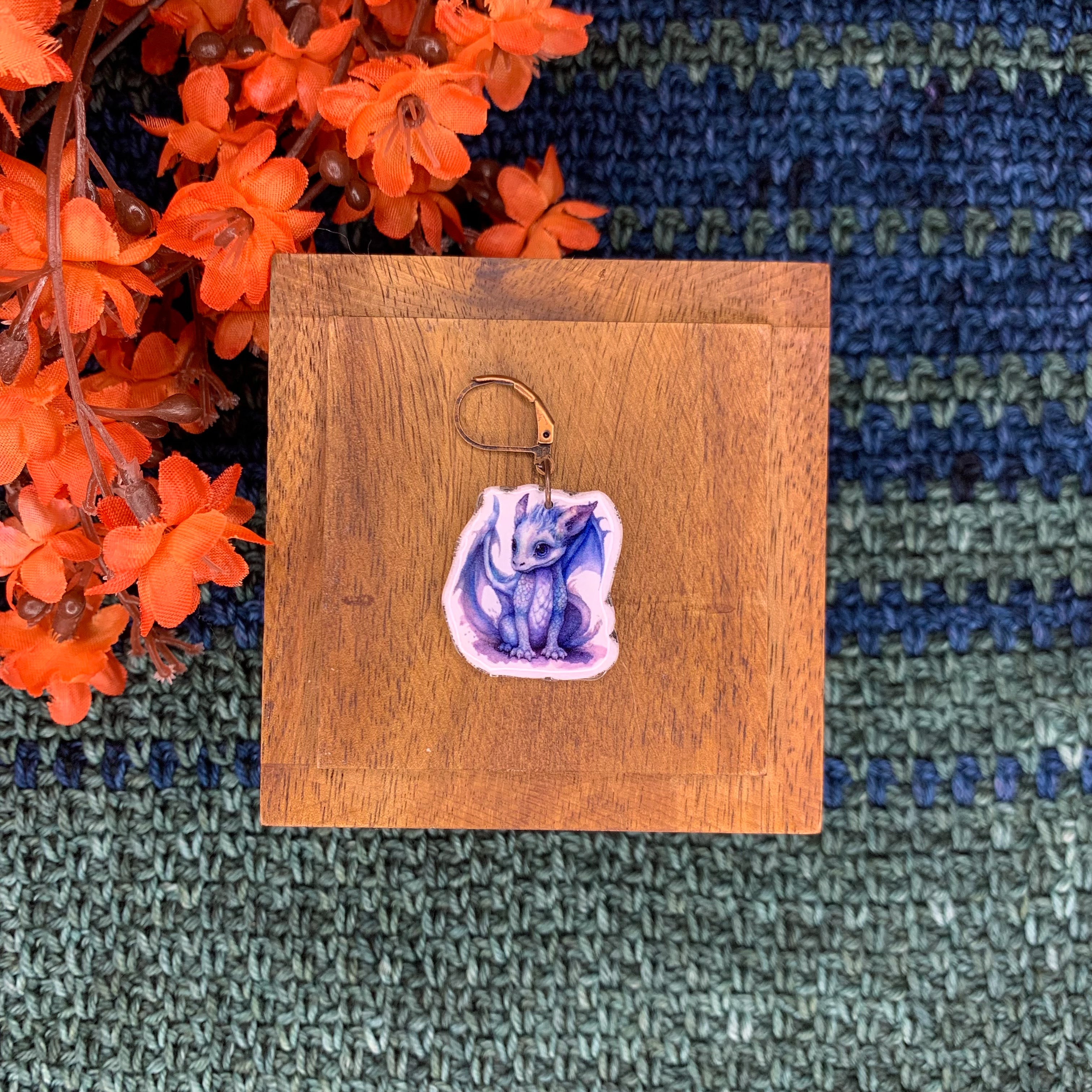 Blue Dragon Stitch Marker