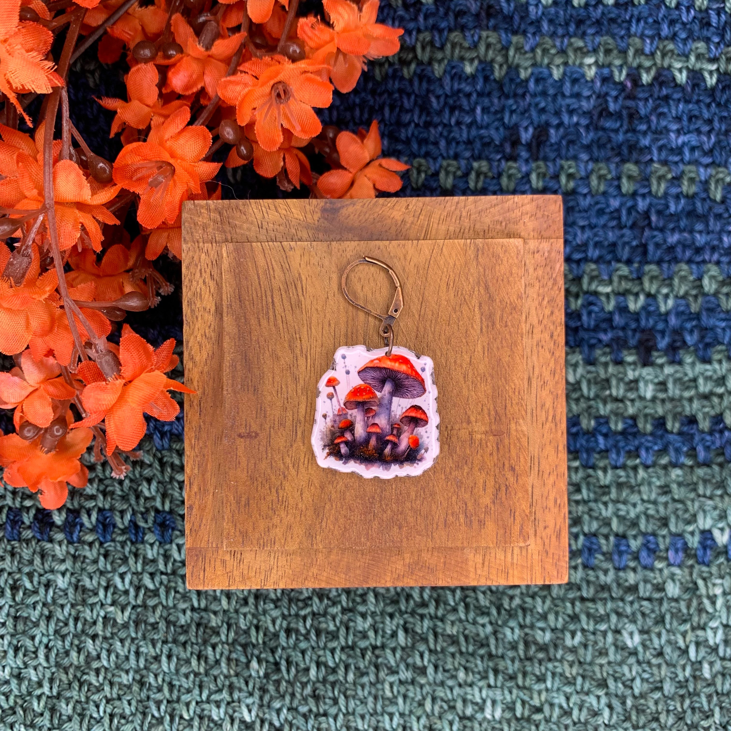 Big Red Mushroom Stitch Marker