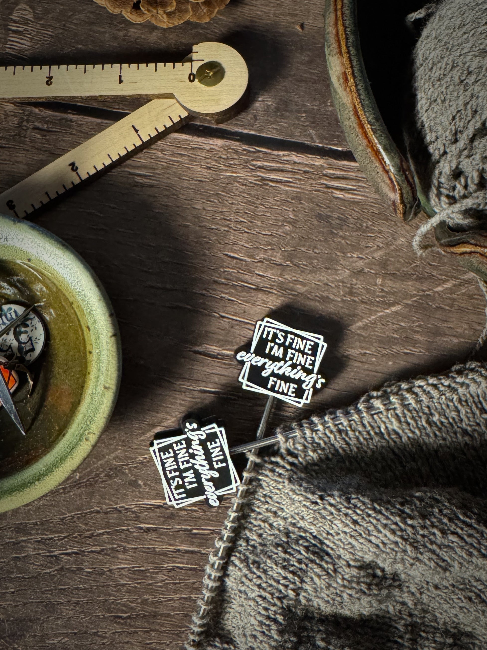 Everything Is Fine Stitch Stoppers