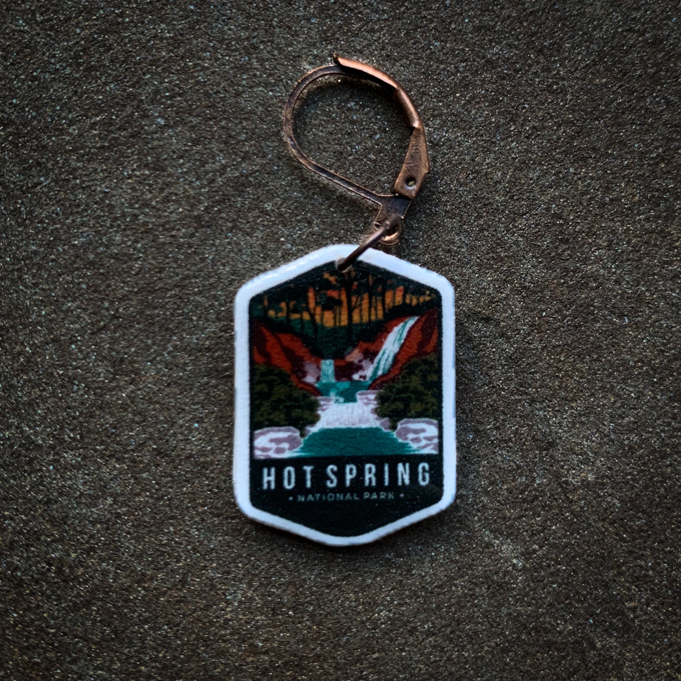 Hot Spring NPS Stitch Marker/Progress Keeper – Granite Mountain Fiber Co.