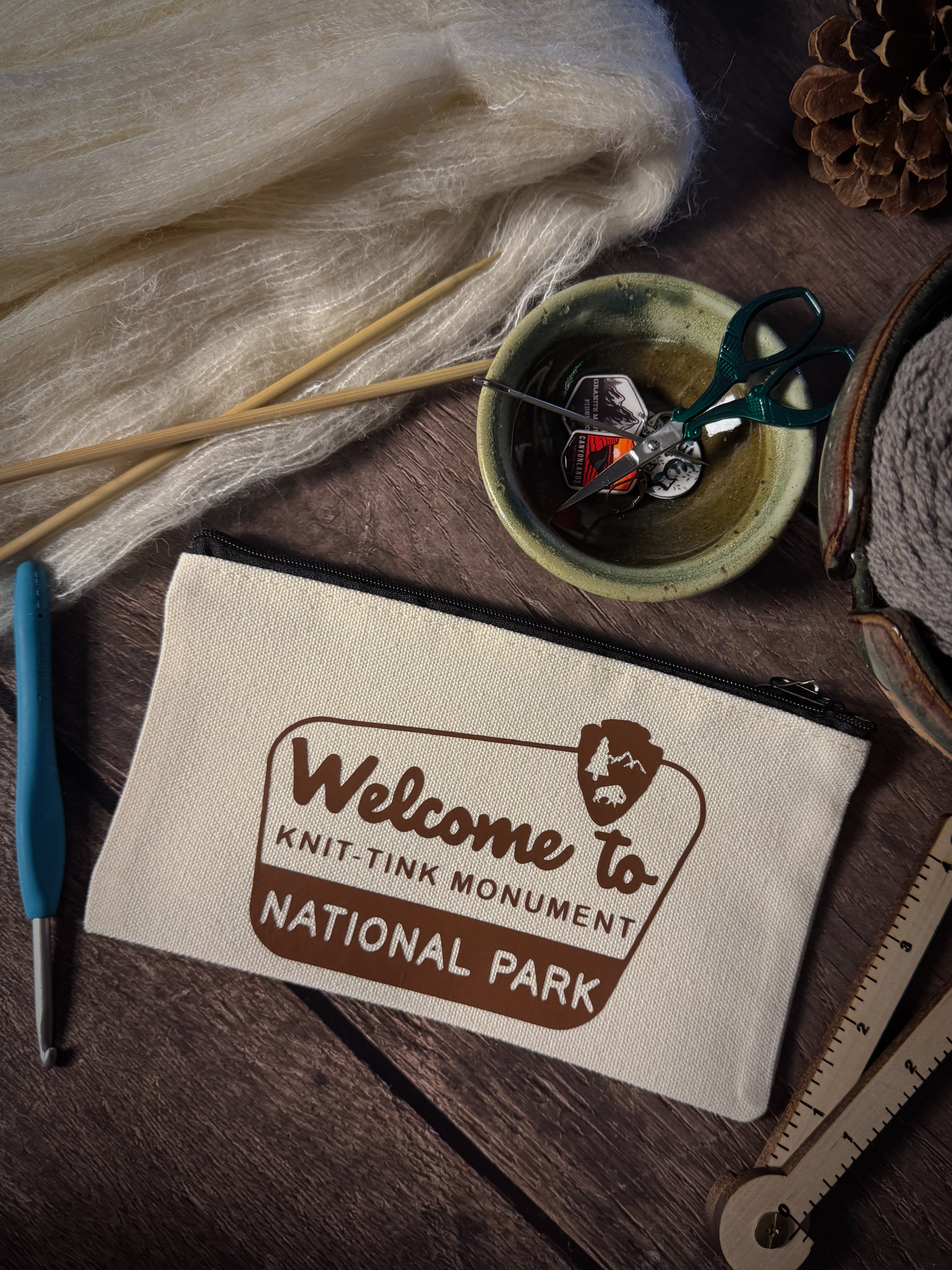 Knit-Tink Monument National Park Notions Pouch