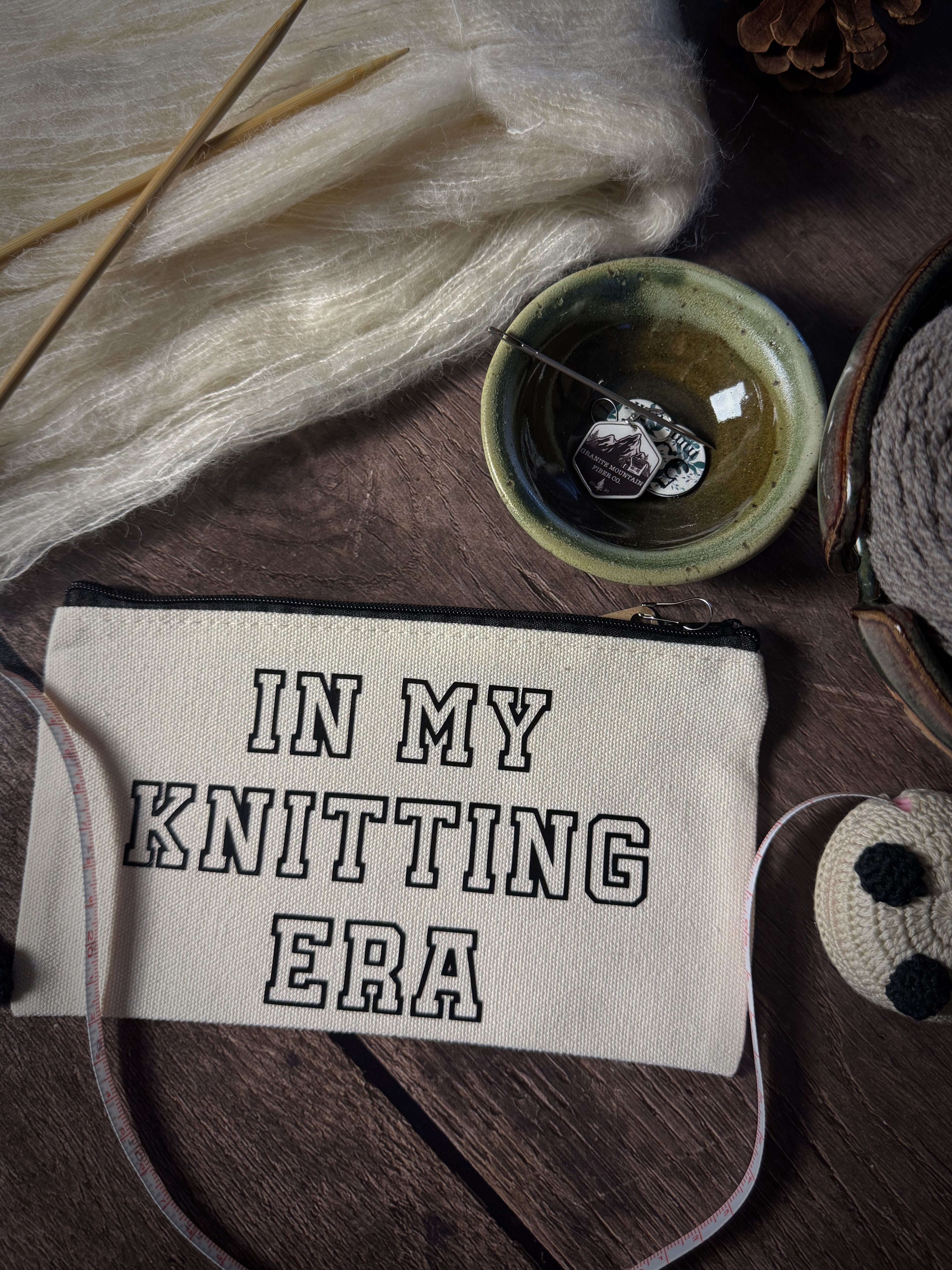 In My Knitting Era Notions Pouch