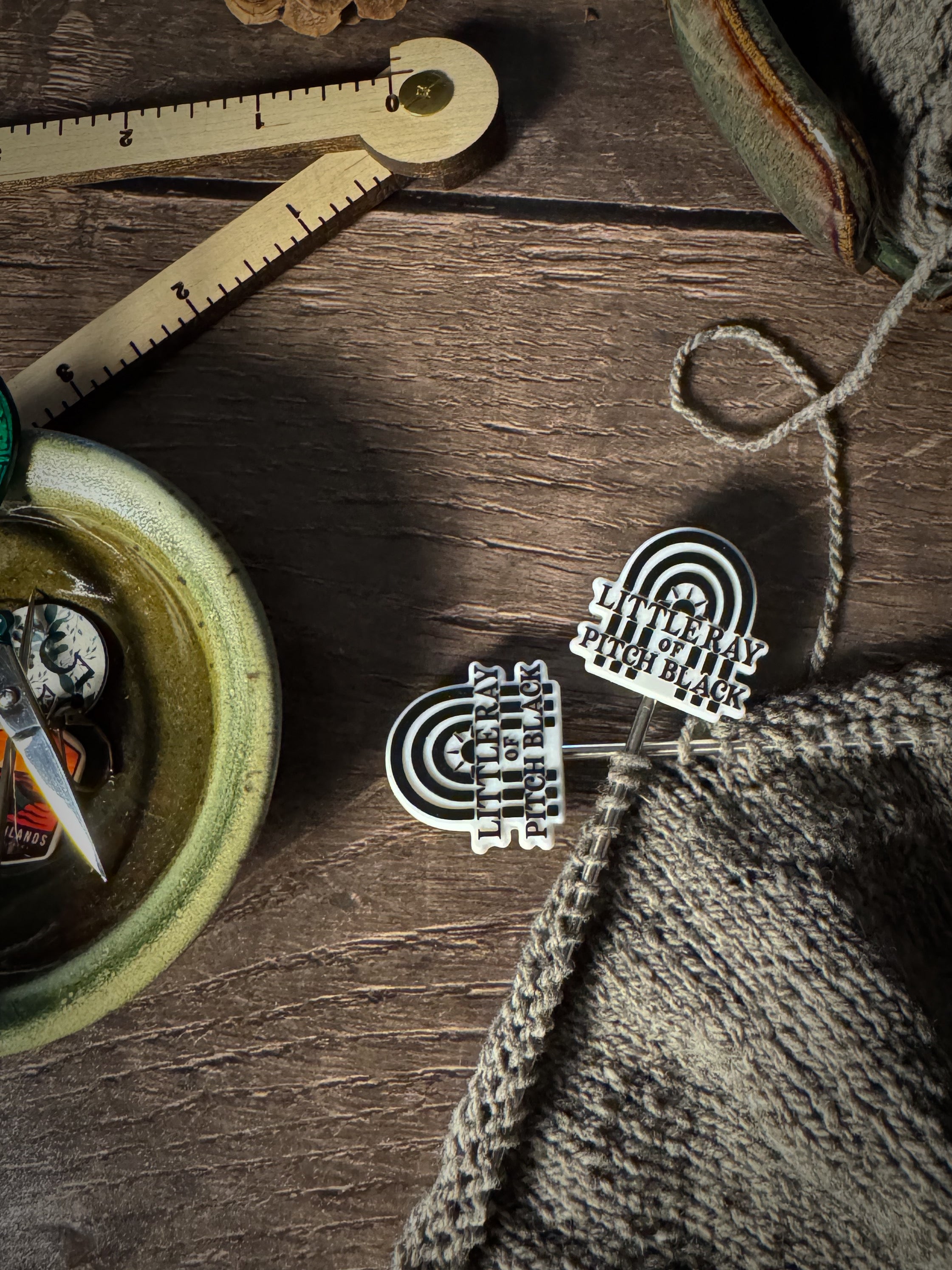 Just a Little Ray of Pitch Black Stitch Stoppers