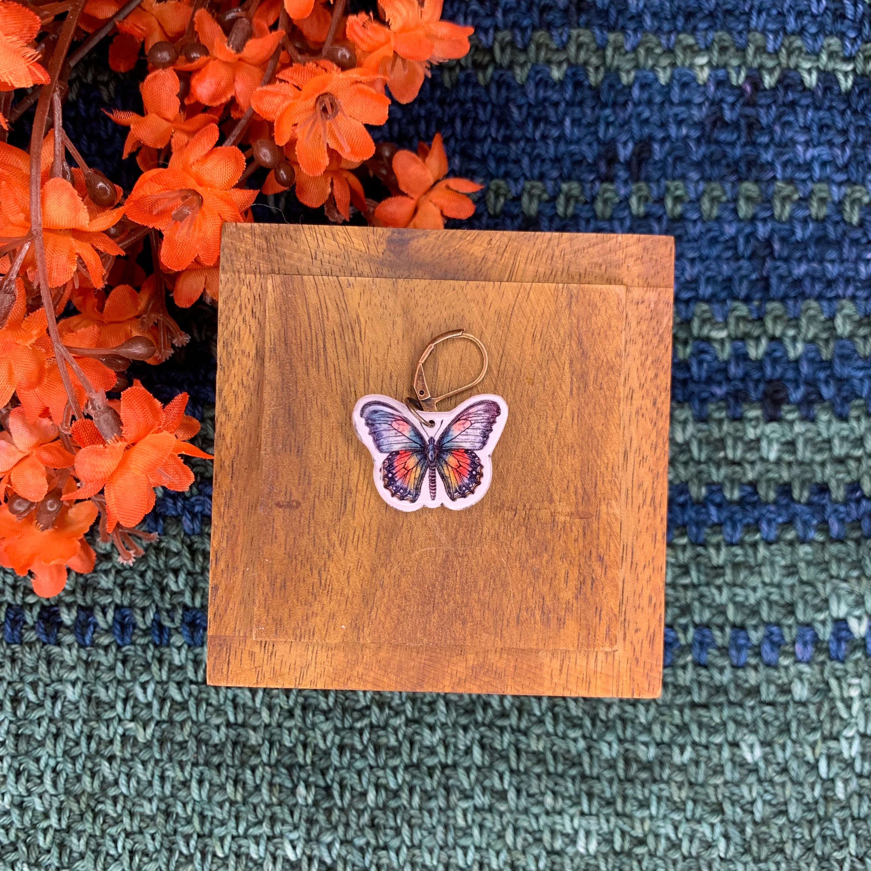 Multicolor Butterfly Stitch Marker
