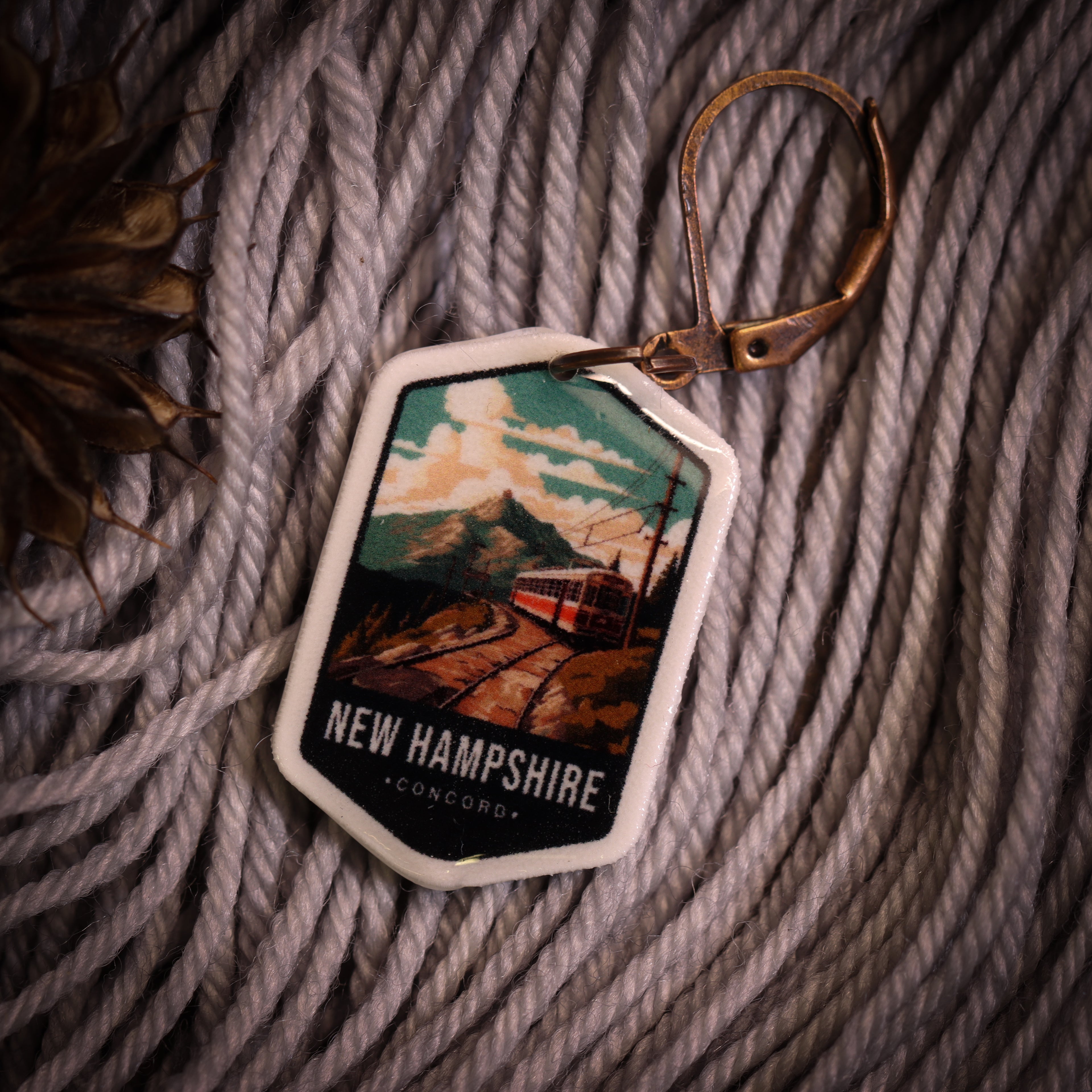 New Hampshire Stitch Marker