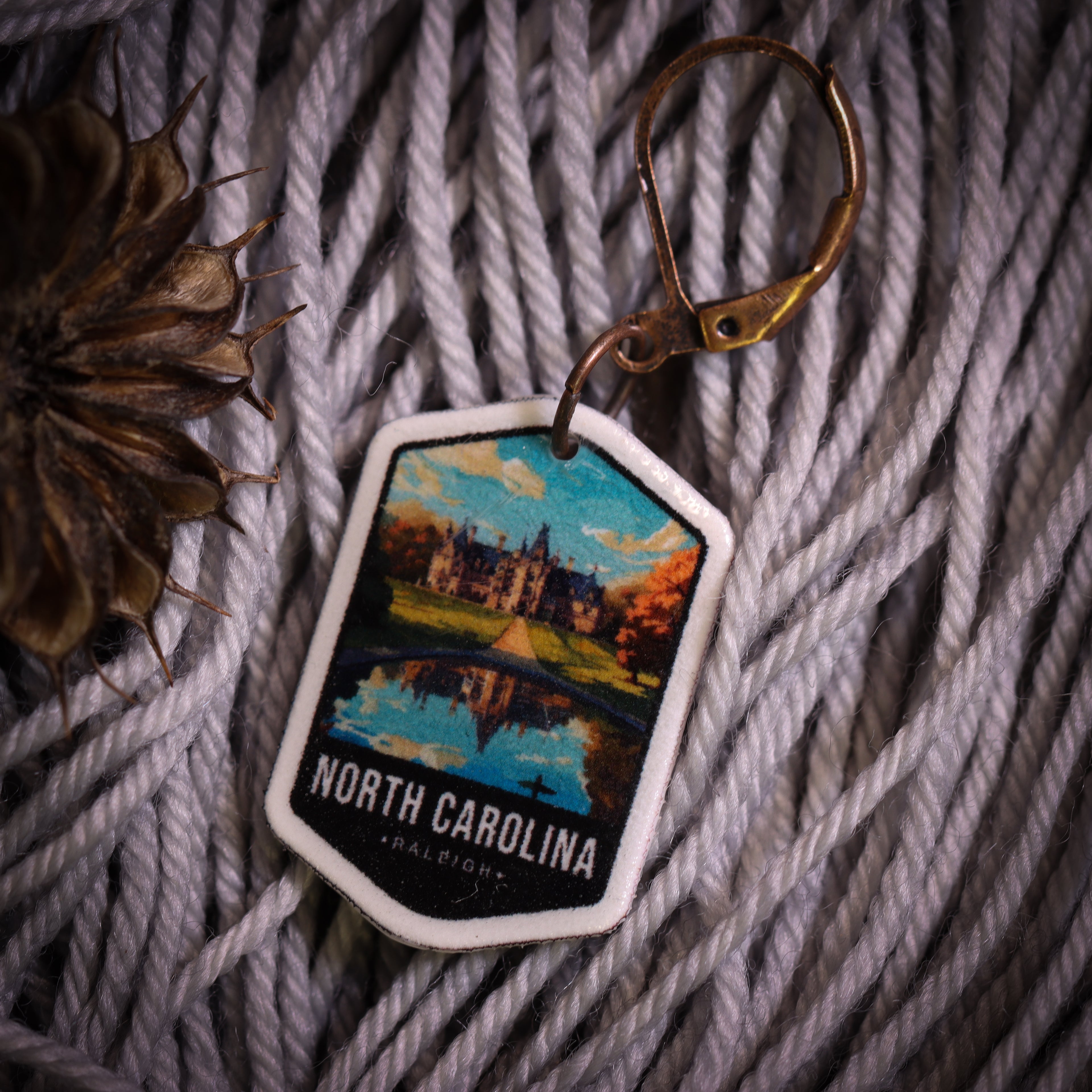 North Carolina Stitch Marker