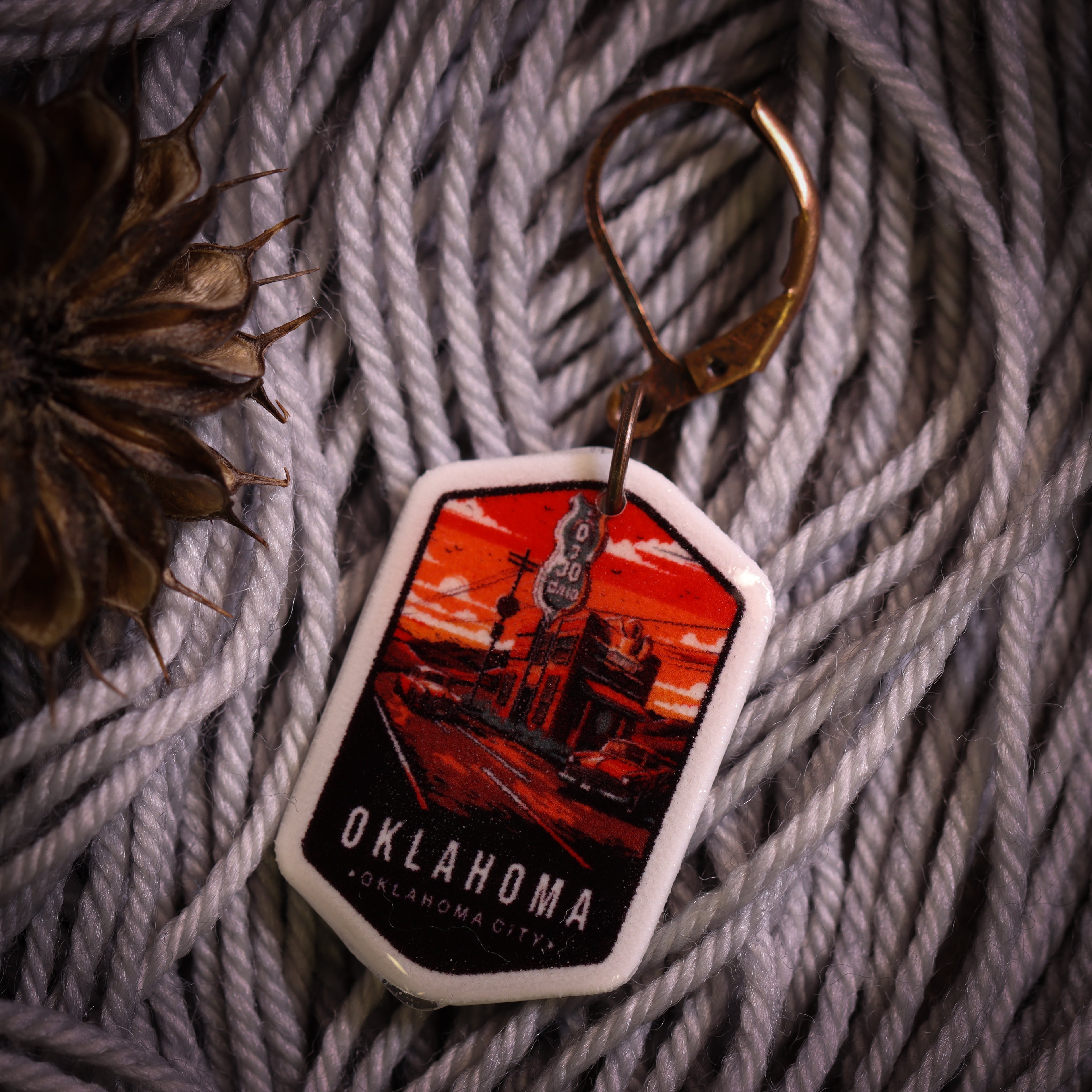 Oklahoma Stitch Marker