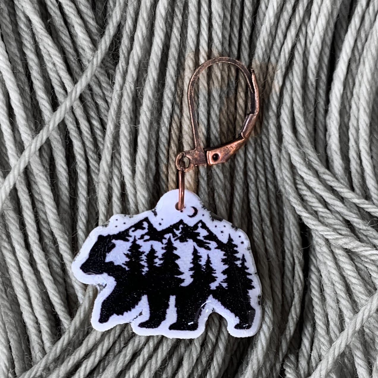 Forest Bear Stitch Marker