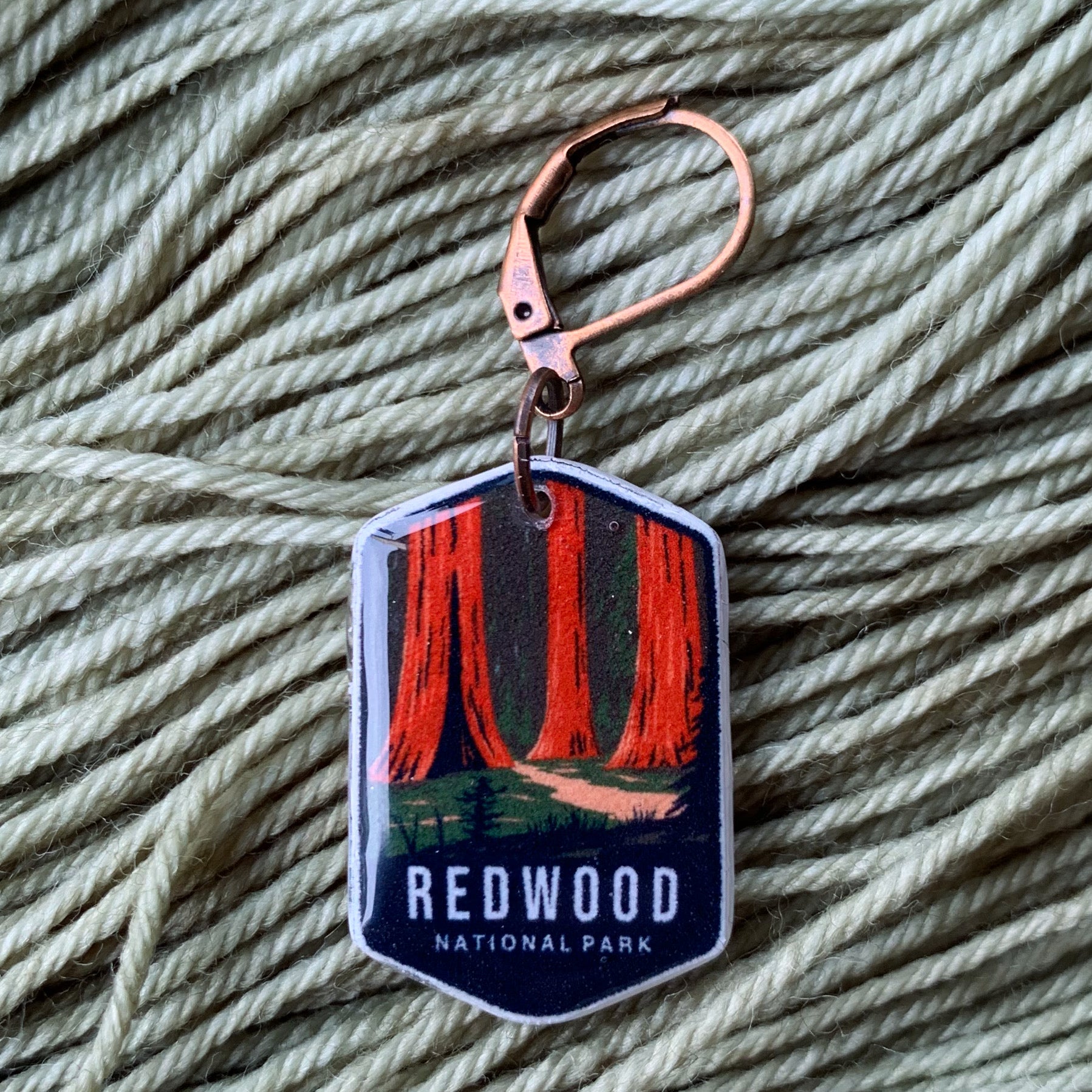 Redwood NPS Stitch Marker/Progress Keeper