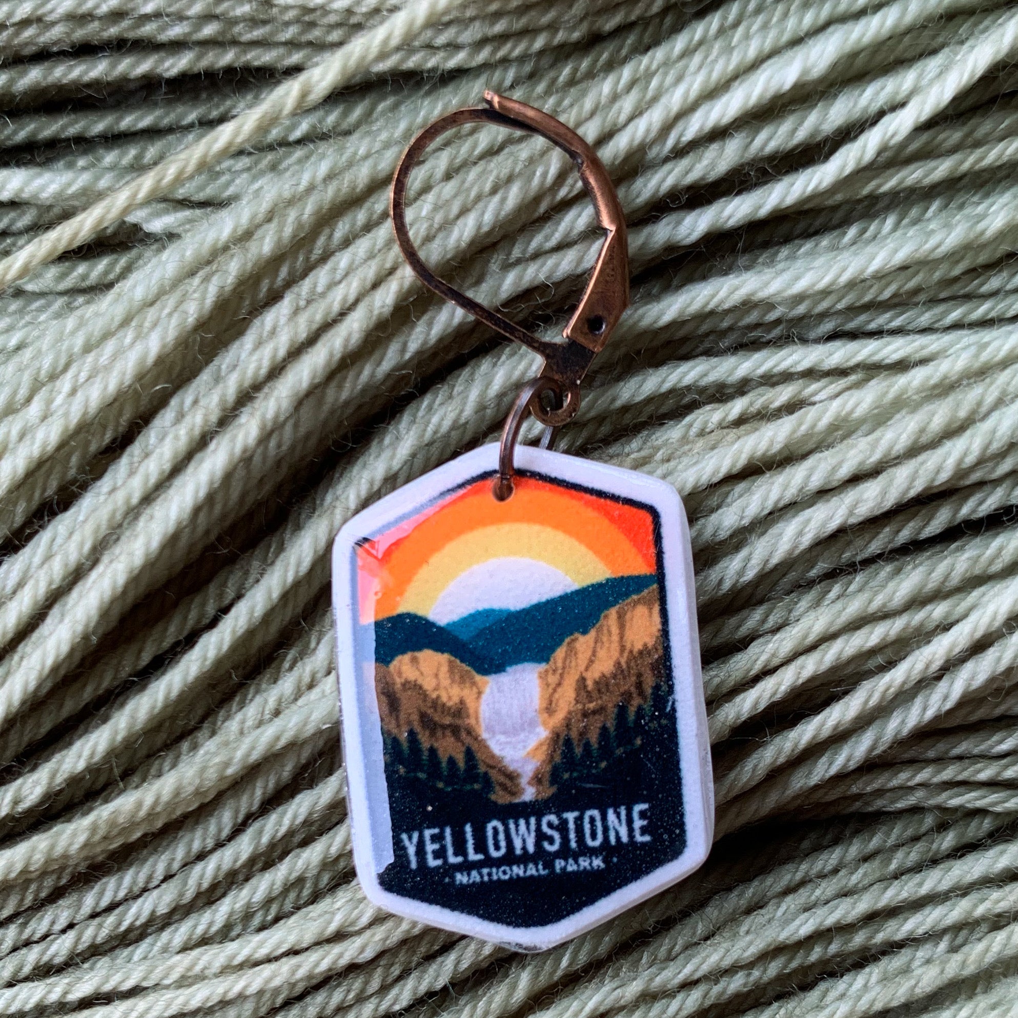 Yellowstone National Park Stitch Marker