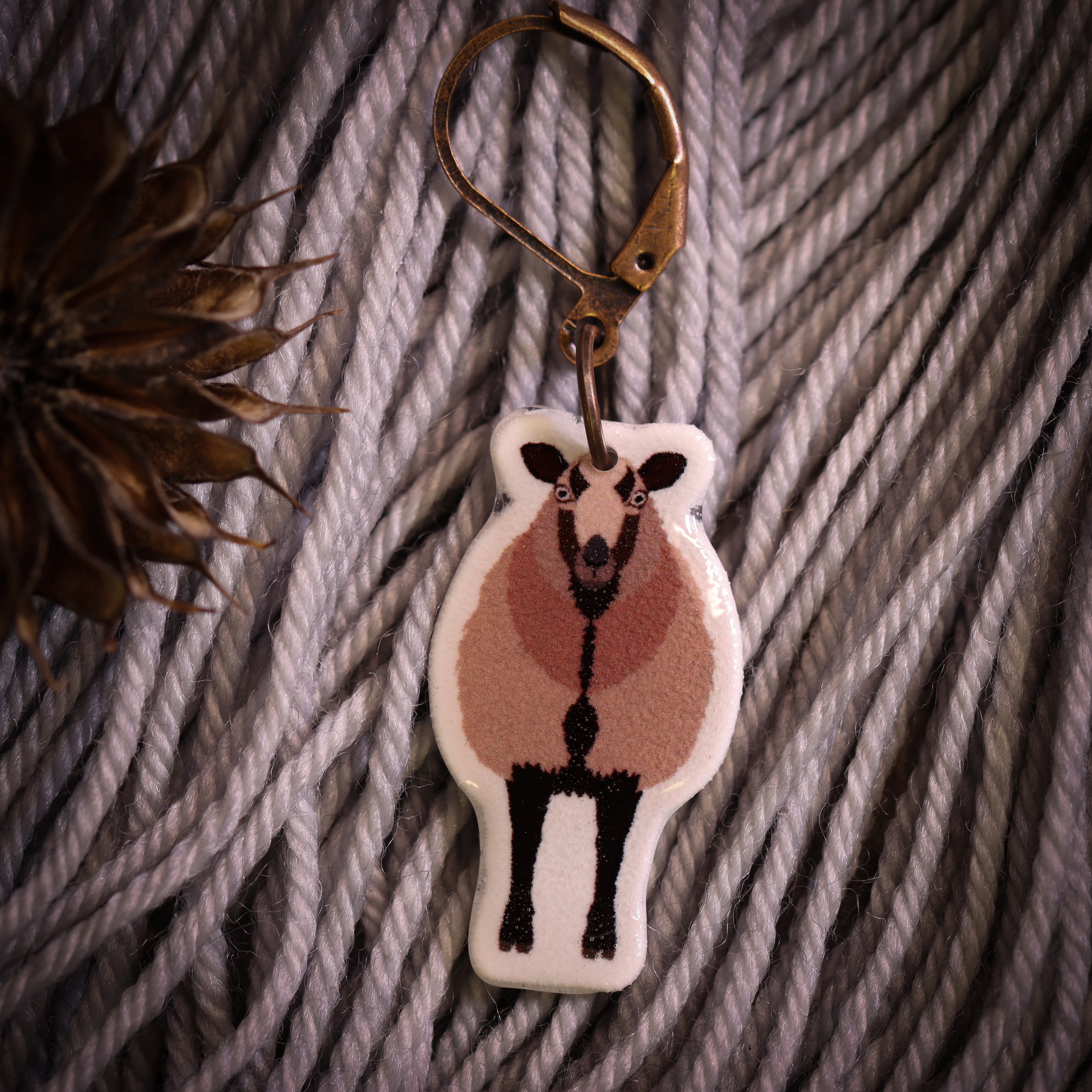 Shetland Sheep Stitch Marker