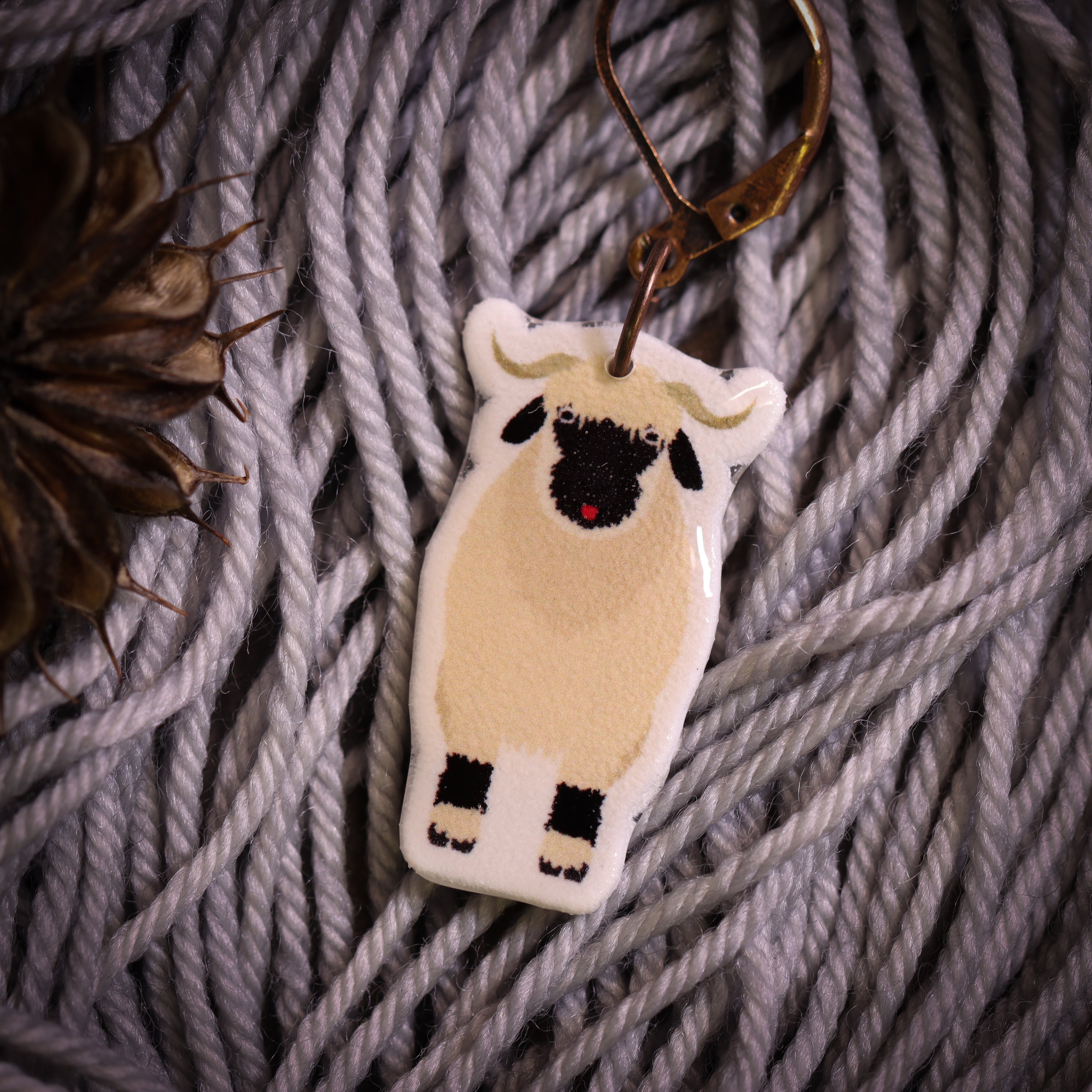Valais Blacknose Stitch Marker