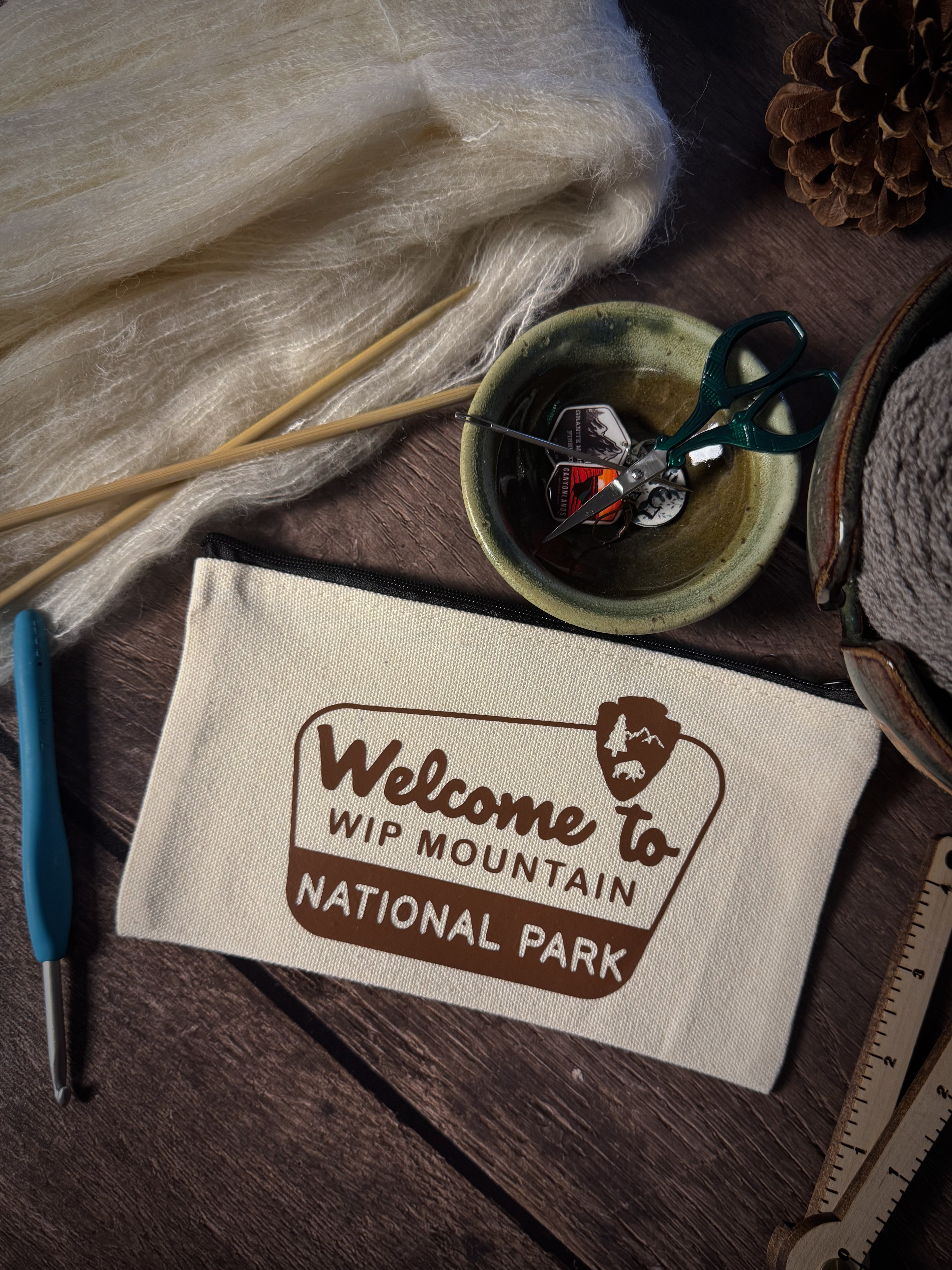 WIP Mountain National Park Notions Pouch