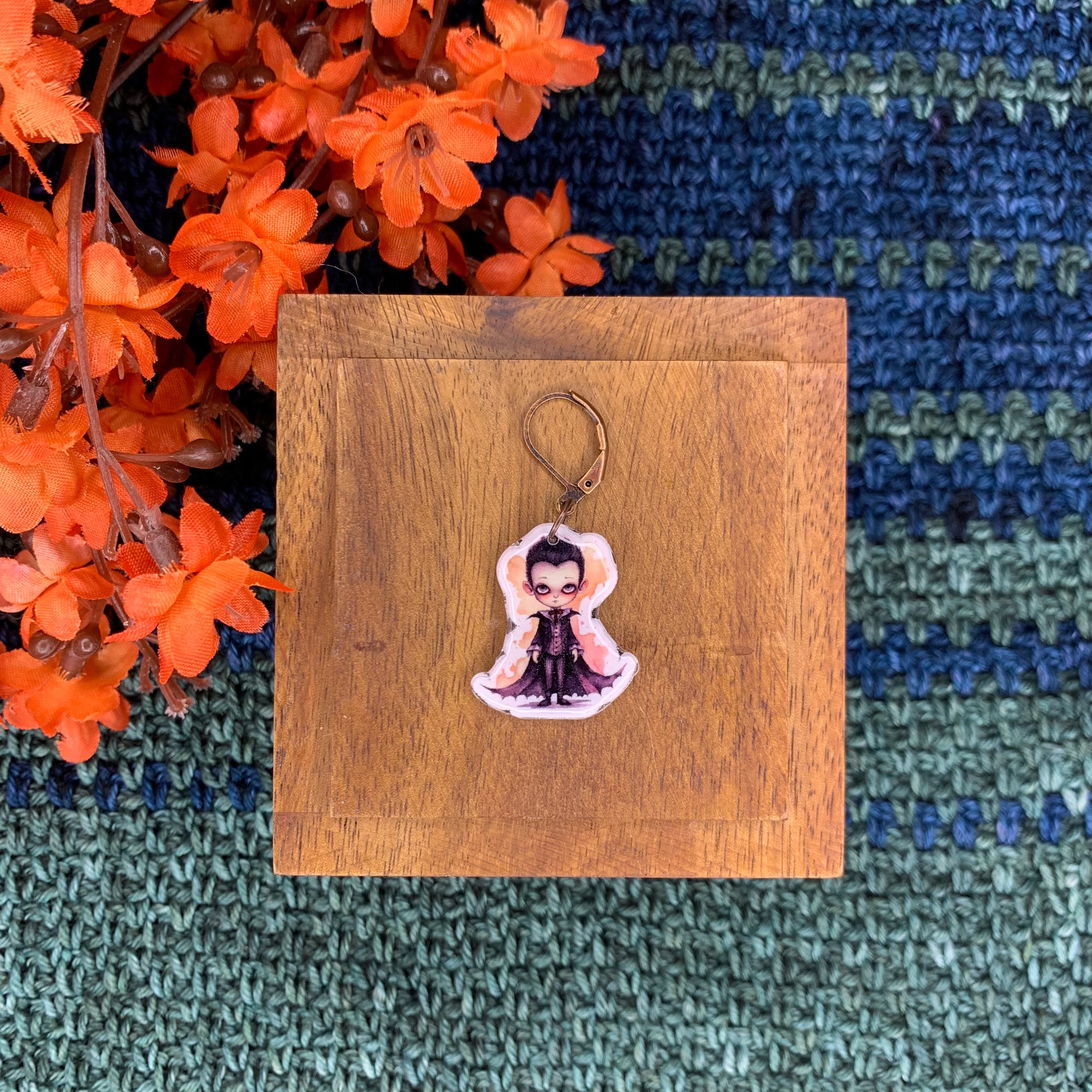Vampire Boy Stitch Marker