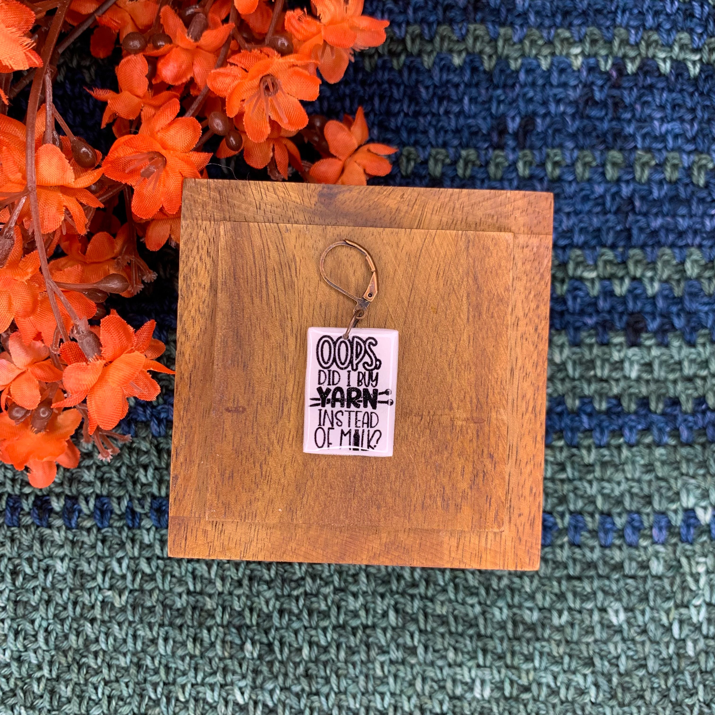 Oops, Buy Yarn Not Milk Stitch Marker