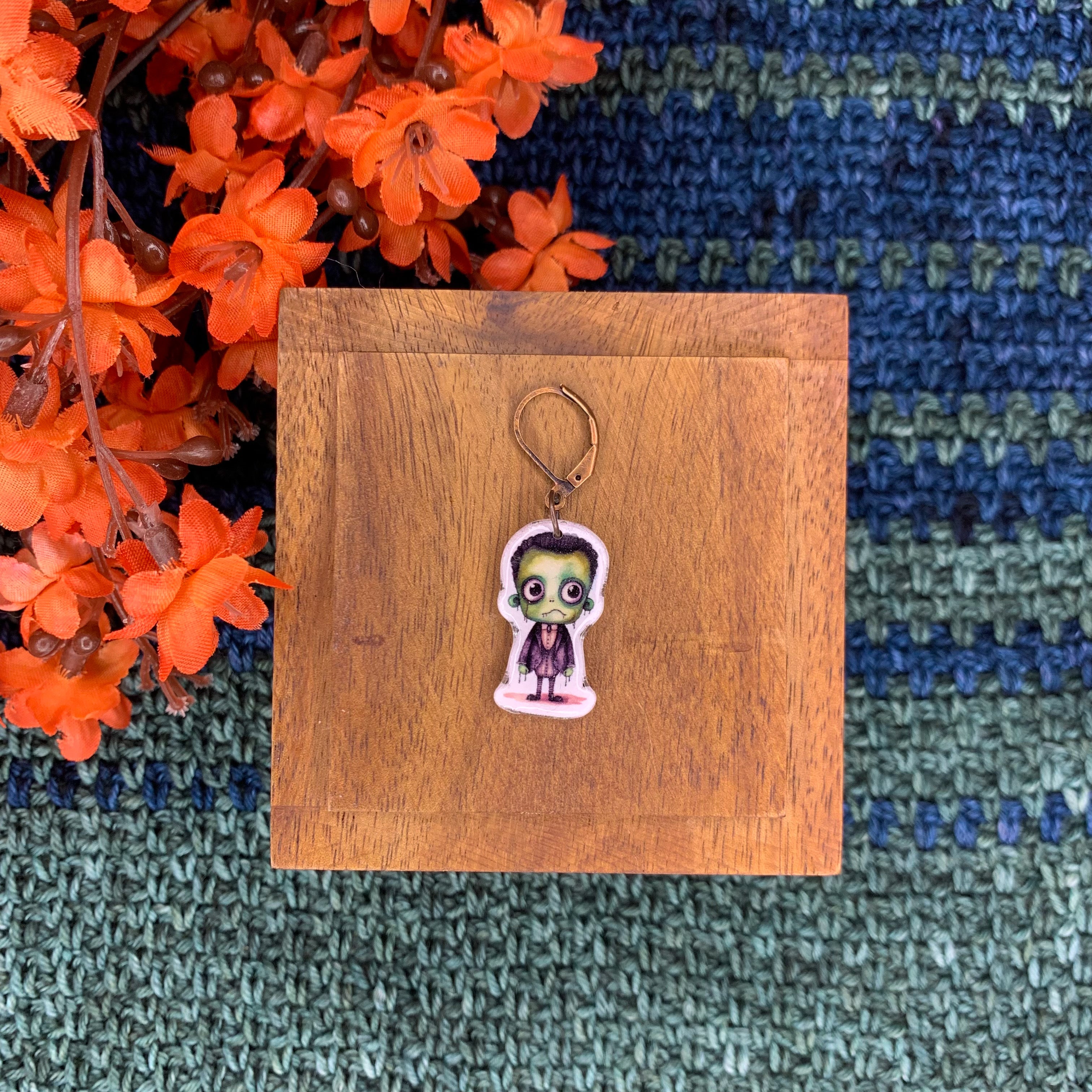Zombie Boy Stitch Marker